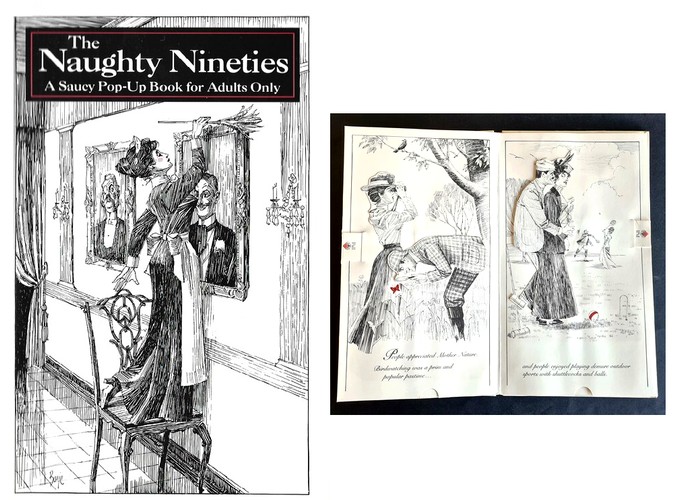 本 The Naughty Nineties 大人のための飛び出す絵本 ヴィンテージ