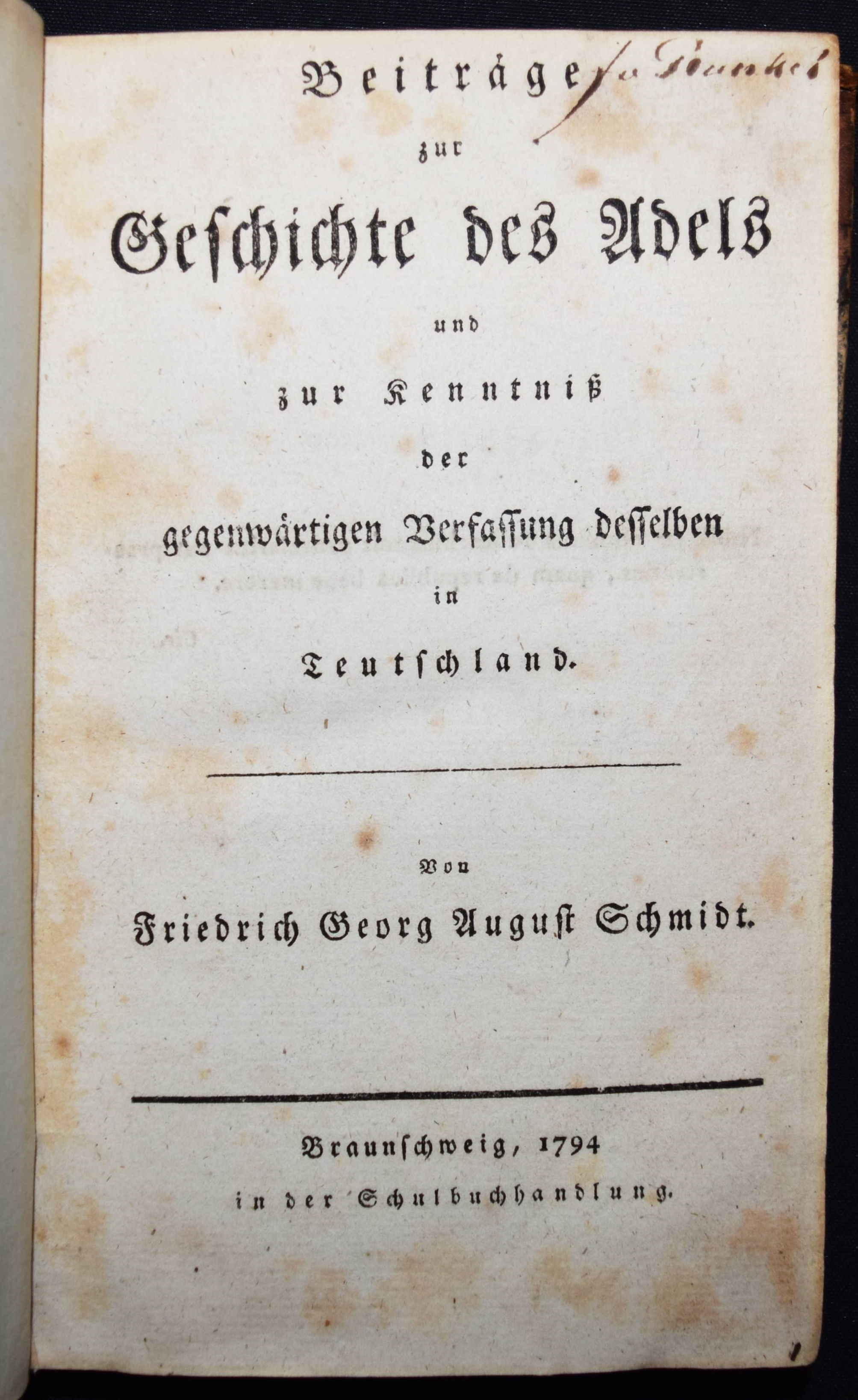 Beiträge zur Geschichte des Adels und zur Kenntniß der gegenwärtigen ...