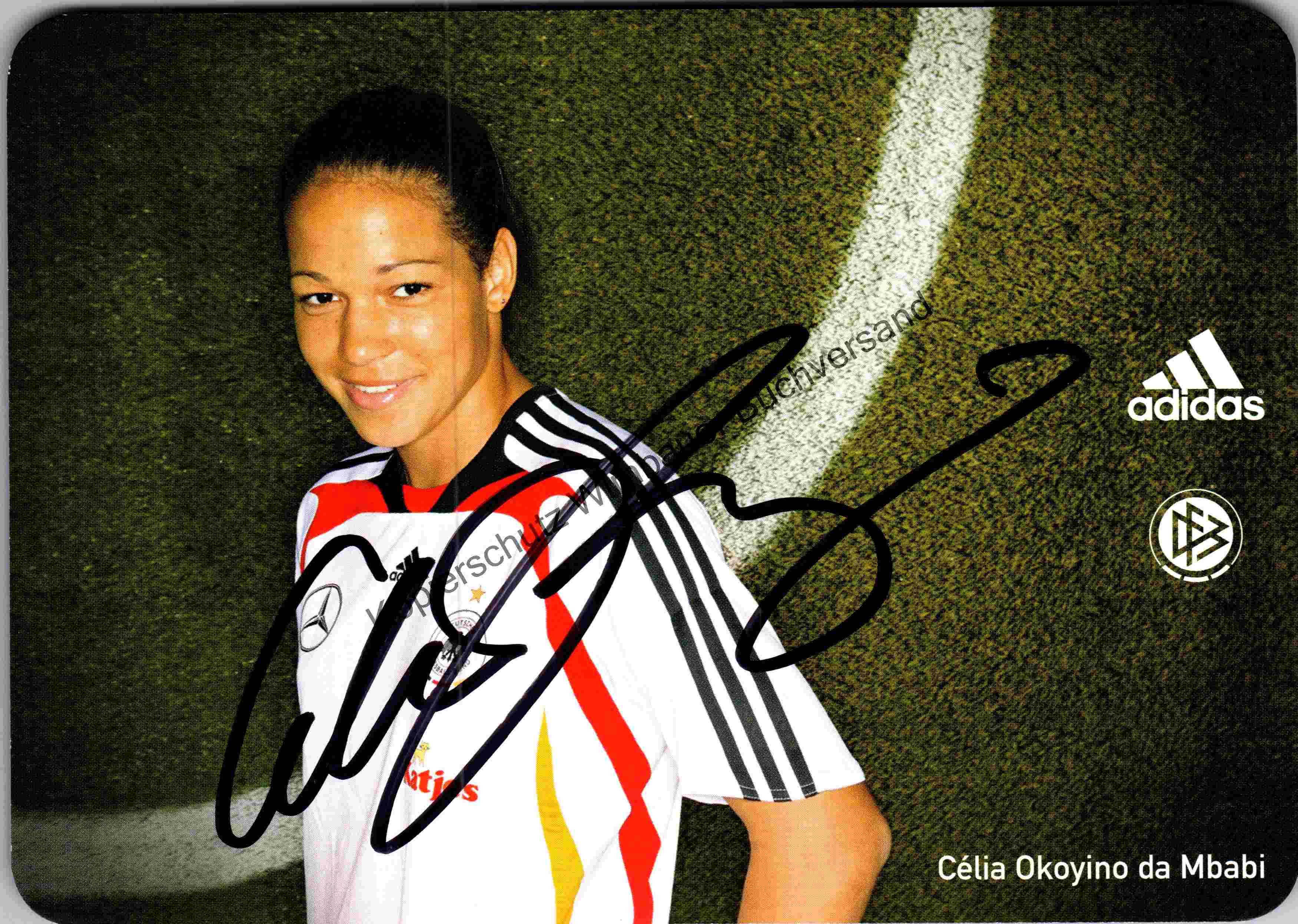 Original Autogramm Celia Sasic DFB /// Autograph signiert signed signee ...