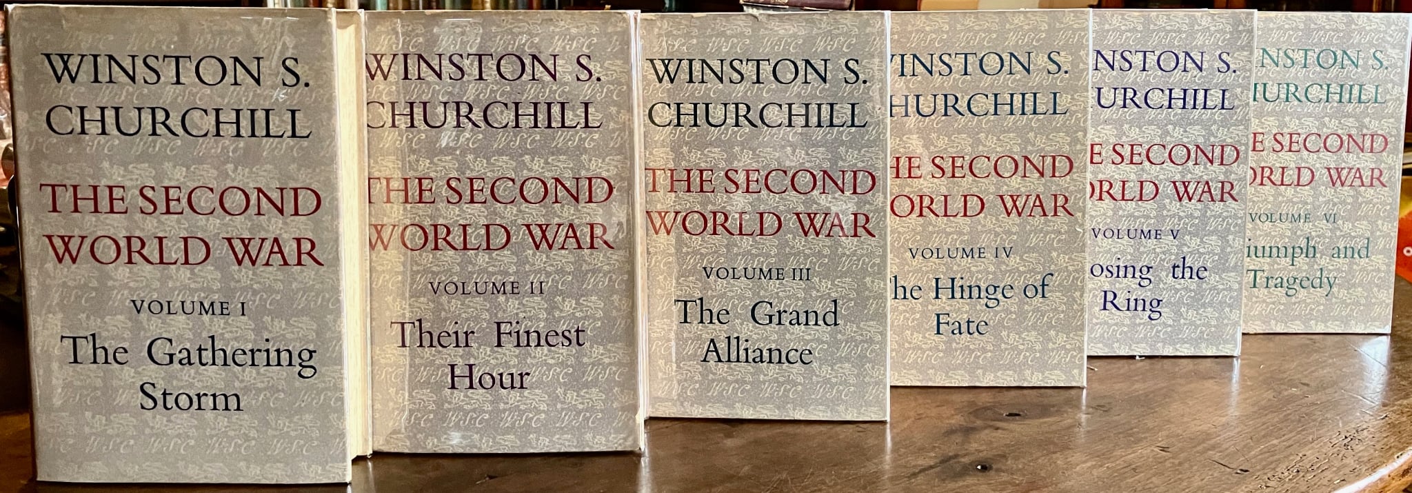 THE SECOND WORLD WAR. COMPLETE IN SIX VOLUMES by WINSTON S. CHURCHILL ...