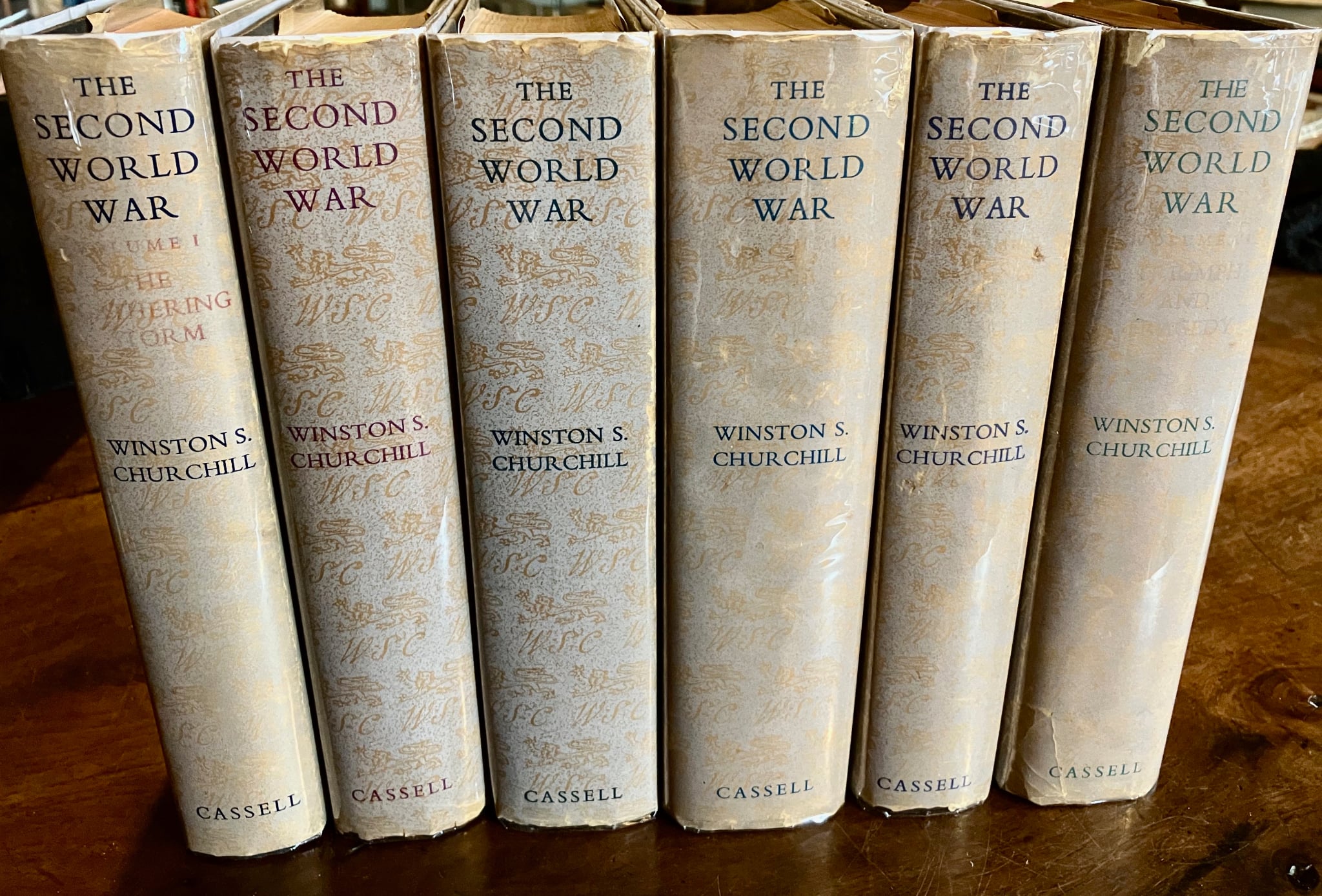 THE SECOND WORLD WAR. COMPLETE IN SIX VOLUMES by WINSTON S. CHURCHILL ...