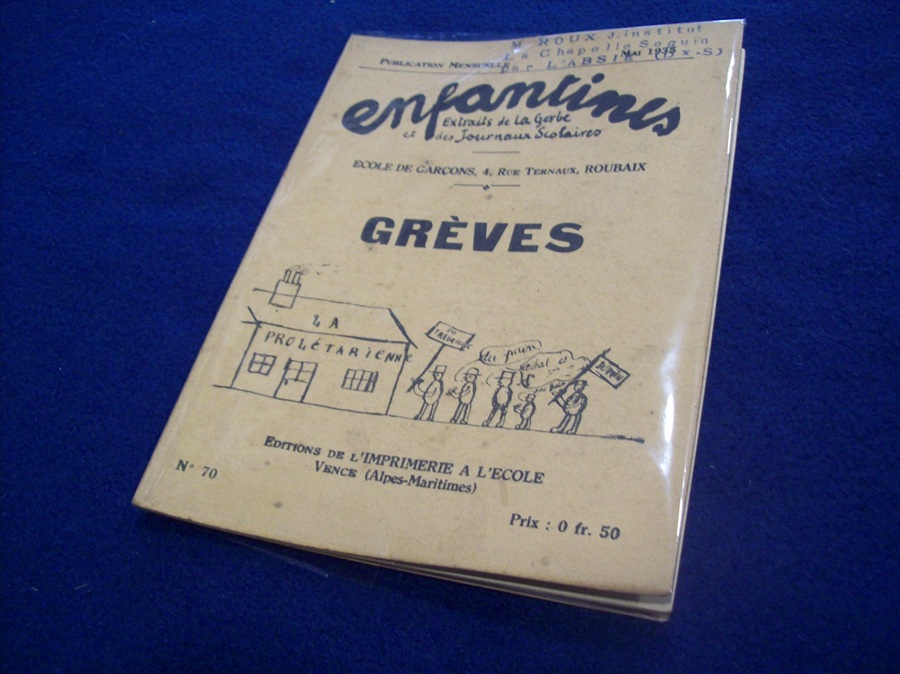 GRÈVES - Enfantines - Extraits de la Gerbe et des journaux scolaires - Mai 1935 - École de garçons - ROUBAIX Collectif [Très bon] [Couverture souple]