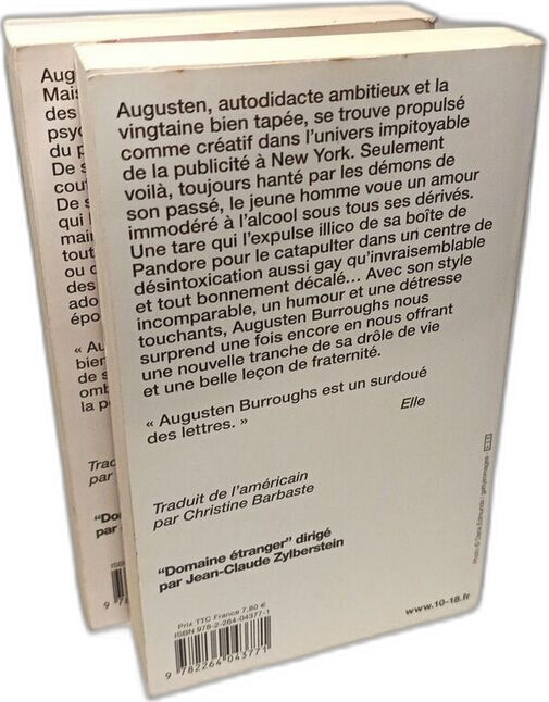 Courir avec des ciseaux + Déboire --- 2 livres Augusten Burroughs Christine Barbaste [Satisfaisant]
