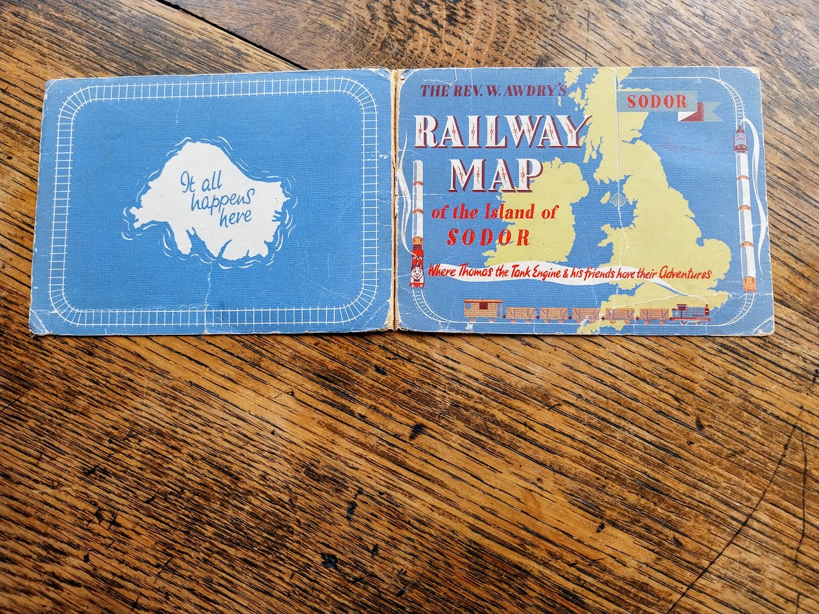 Railway Map of the Island of Sodor by Rev. W. Awdry: Good Soft cover ...