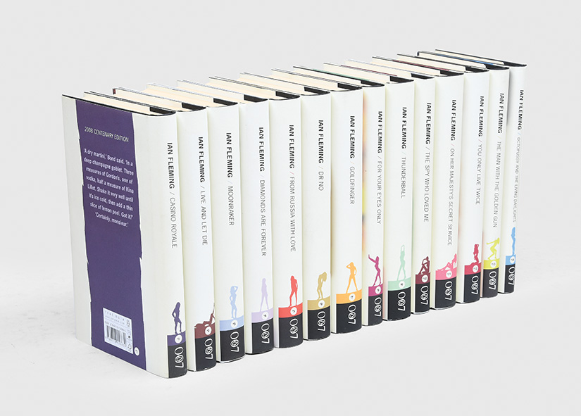 Complete set of centenary editions of the James Bond novels. by