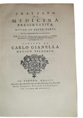 Trattato di medicina preservativa diviso in sette parti in cui brevemente si ragiona delle sei cose da Medici dette non naturali, e s' insegna parime