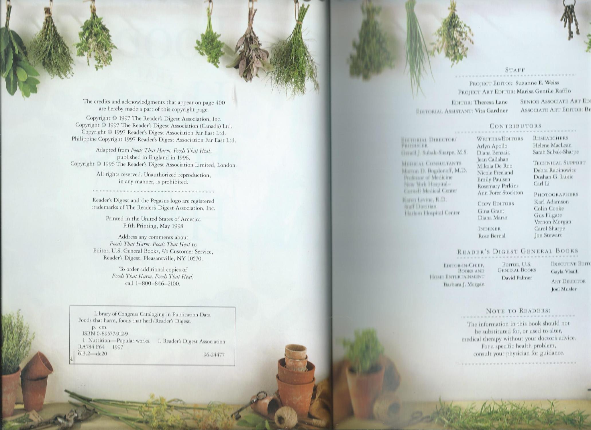 FOODS THAT HARM FOODS THAT HEAL An AZ Guide to Safe and Healthy