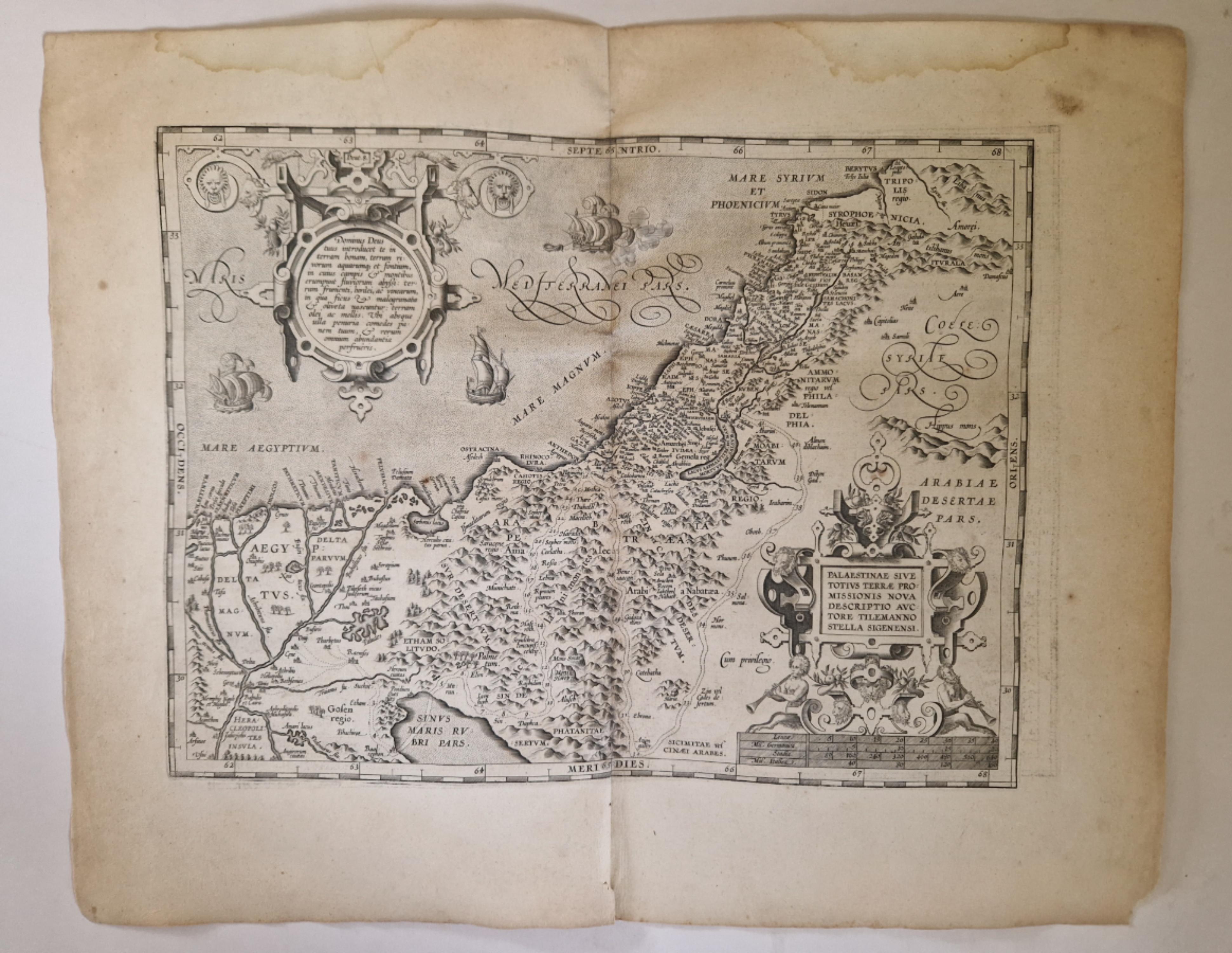 Palaestina/ Palaestinae sive Totius Terrae. de Ortelius, Abraham (1527 ...
