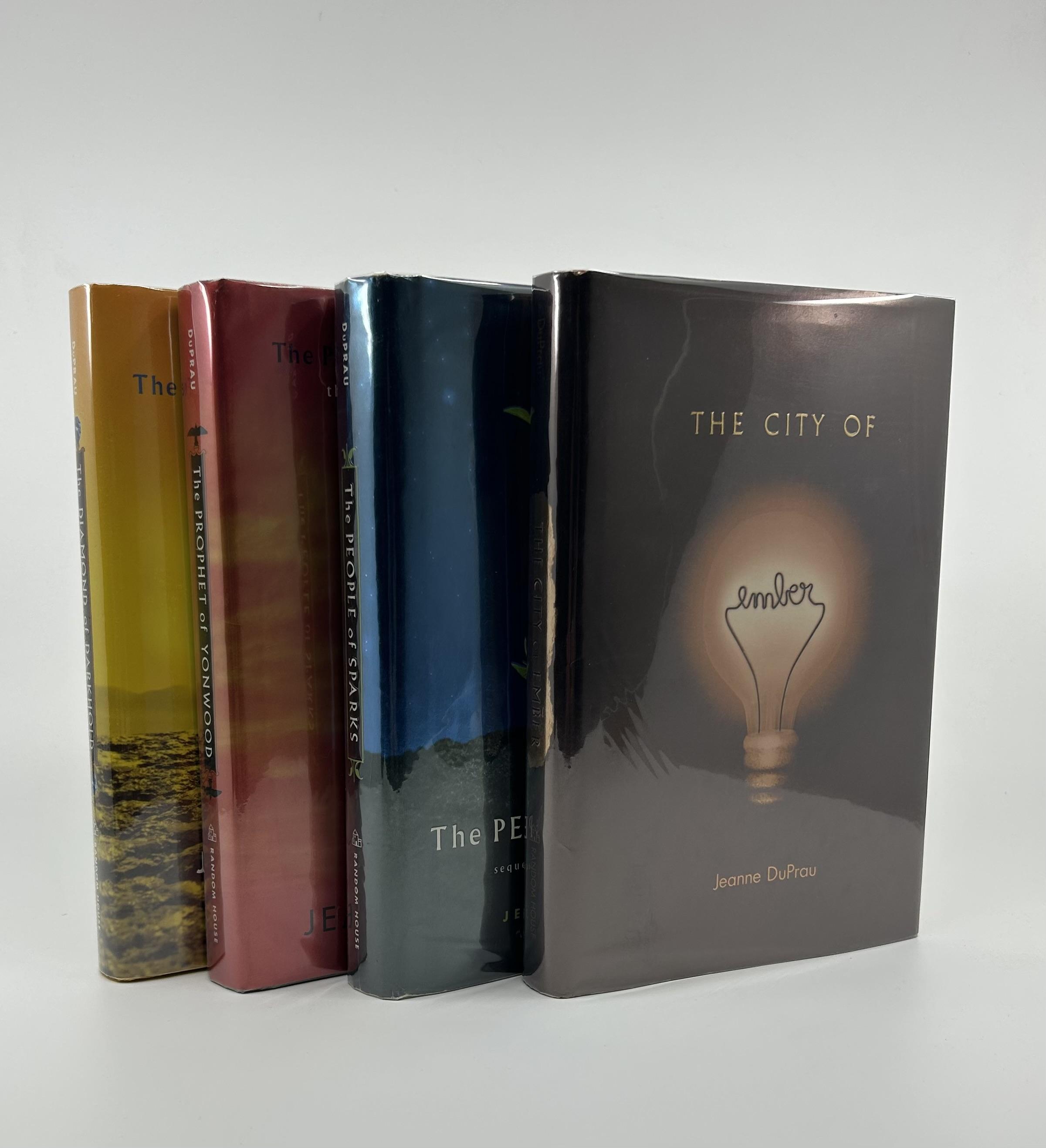 [Signed] The Books of Ember, The City of Ember, The People of Sparks, The Prophet of Yonwood, The Diamond of Darkhold Jeanne Duprau [Near Fine] [Hard