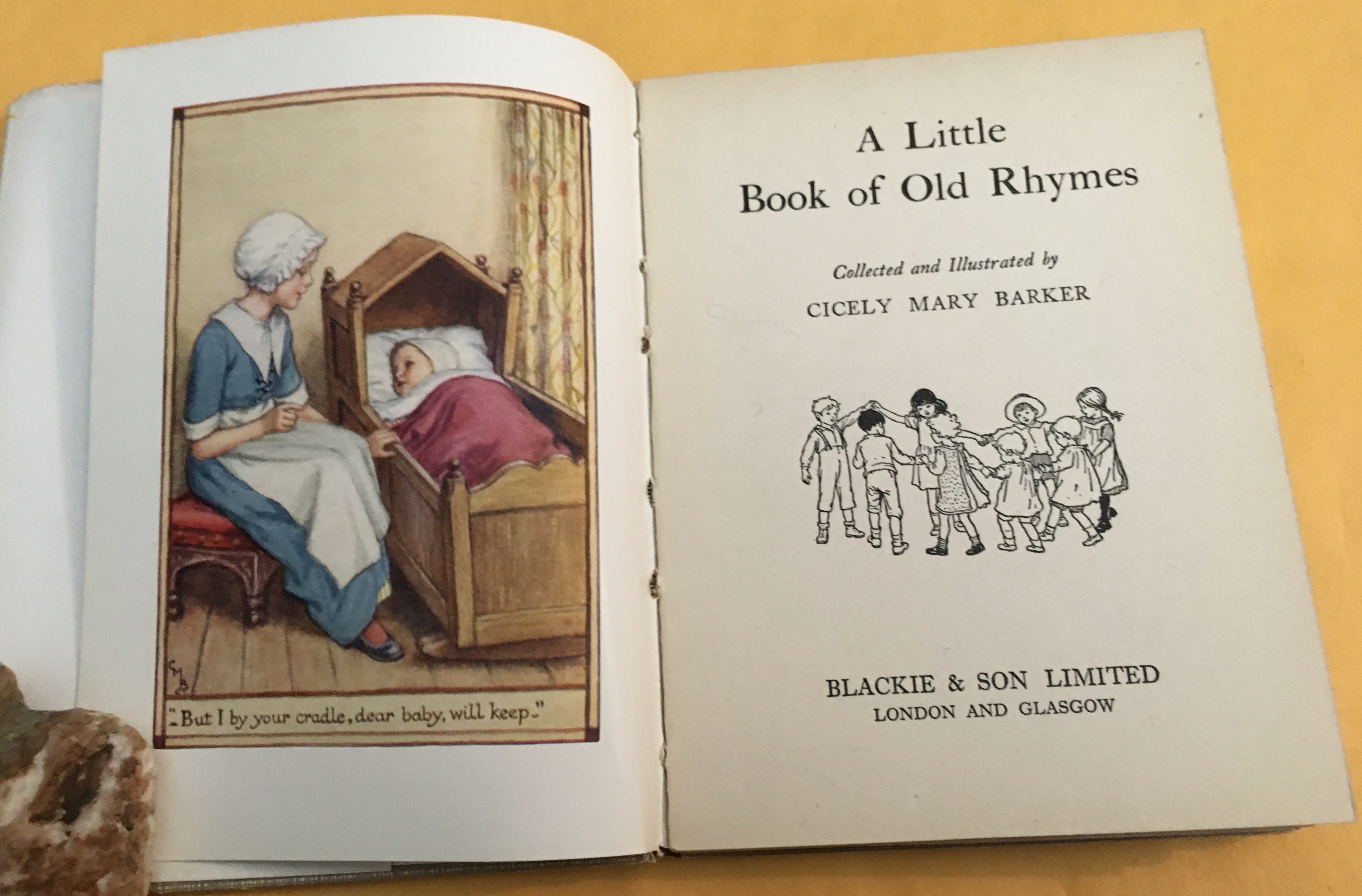 A Little book of old rhymes. Barker, Cicely Mary. [Very Good] [Hardcover]