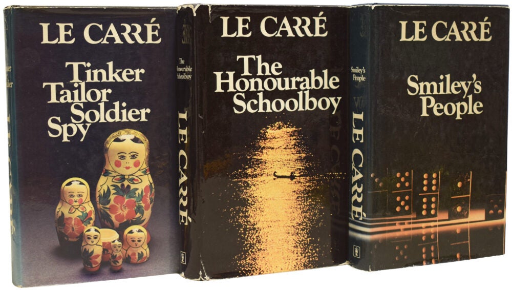 [Smiley vs Karla trilogy] Tinker, Tailor, Soldier, Spy, [together with]; The Honourable Schoolboy and Smiley's People LE CARRÉ, John [pseudonym of David John Moore CORNWELL] (1931-2020) James Bond 007,Literature