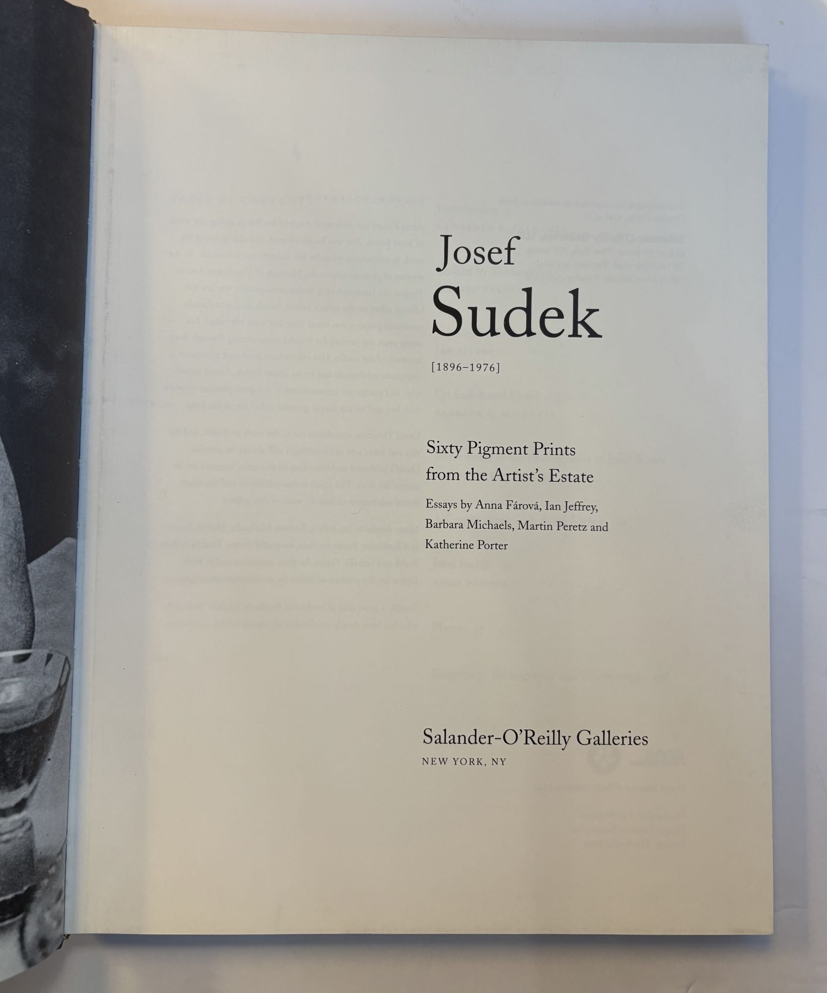 JOSEF SUDEK [1896-1976]: SIXTY PIGMENT PRINTS FROM THE ARTIST'S