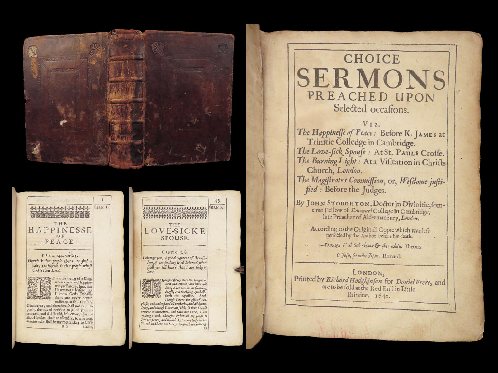 Choice sermons preached upon selected occasions John Stoughton