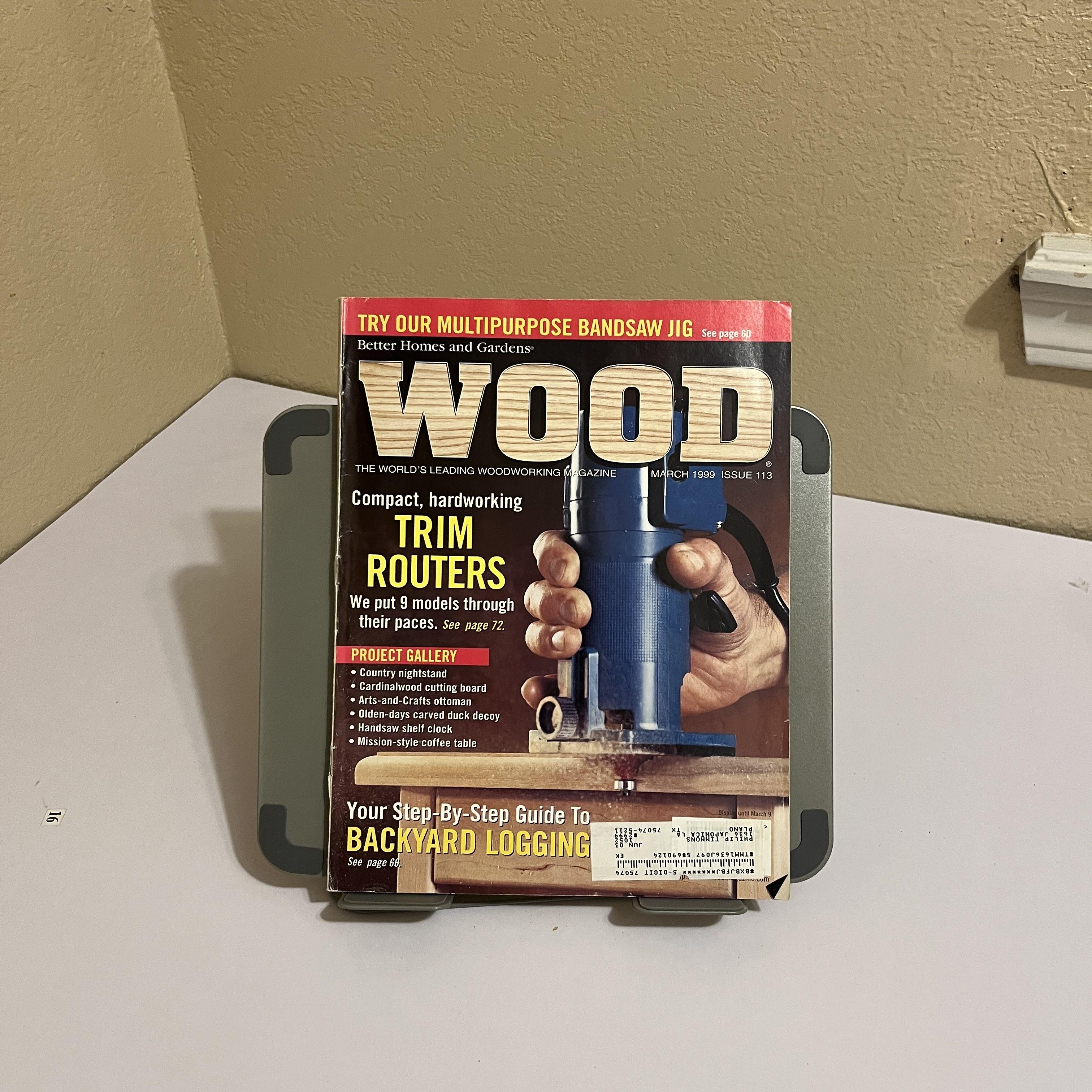 WOOD Magazine March 1999, Trim Routers Cover by Meredith Corporation ...