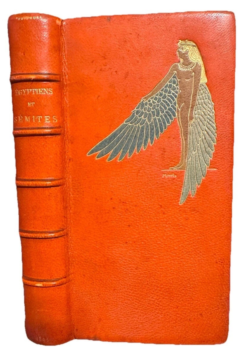 Egyptiens et Semites: L'Evolution des Lettres et des Arts (Egyptians and Semites) 1/25 BINDING Libraire L. Borel