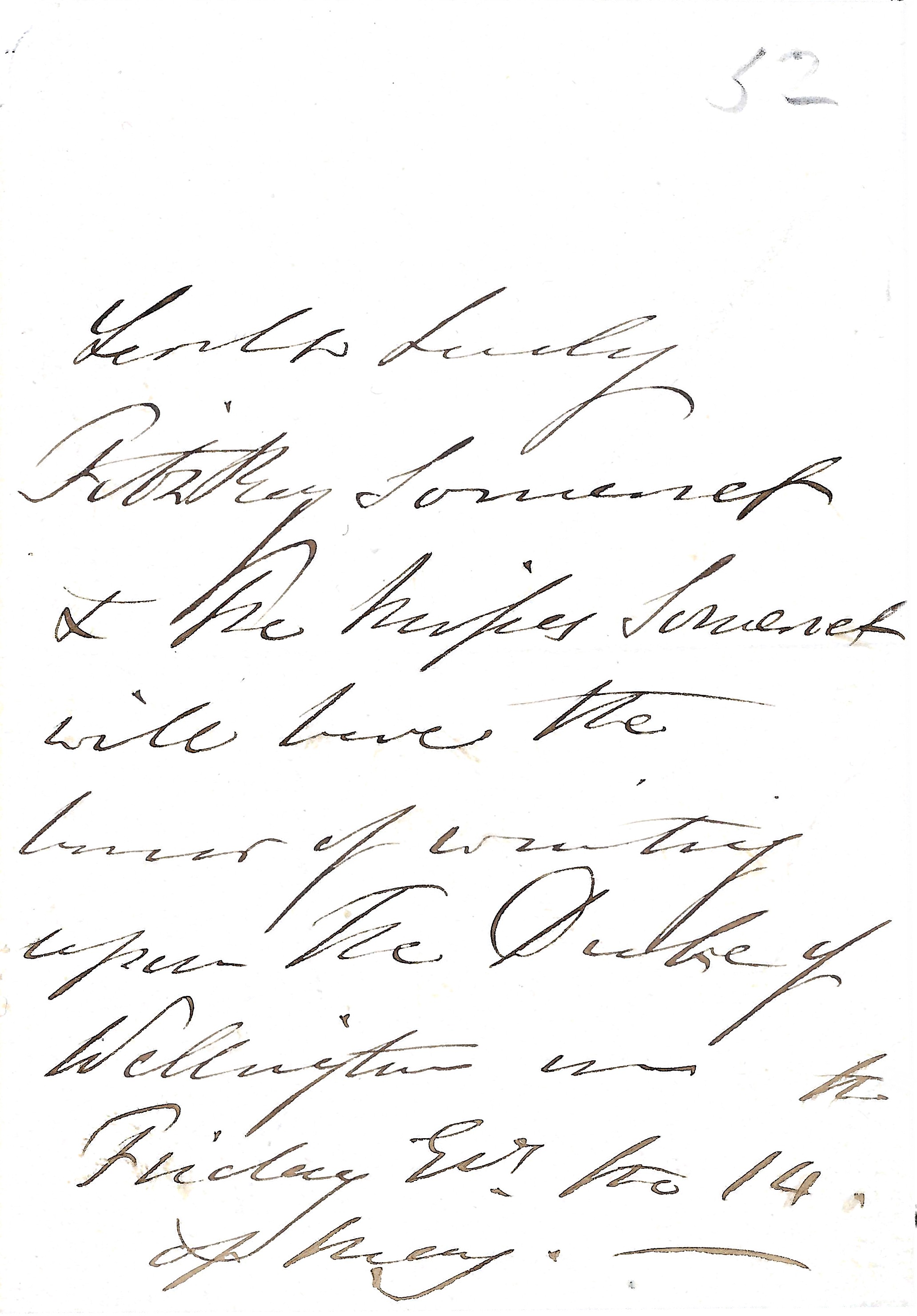 [Lord Fitzroy Somerset, later Lord Raglan; Wellington.] Secretarial ...