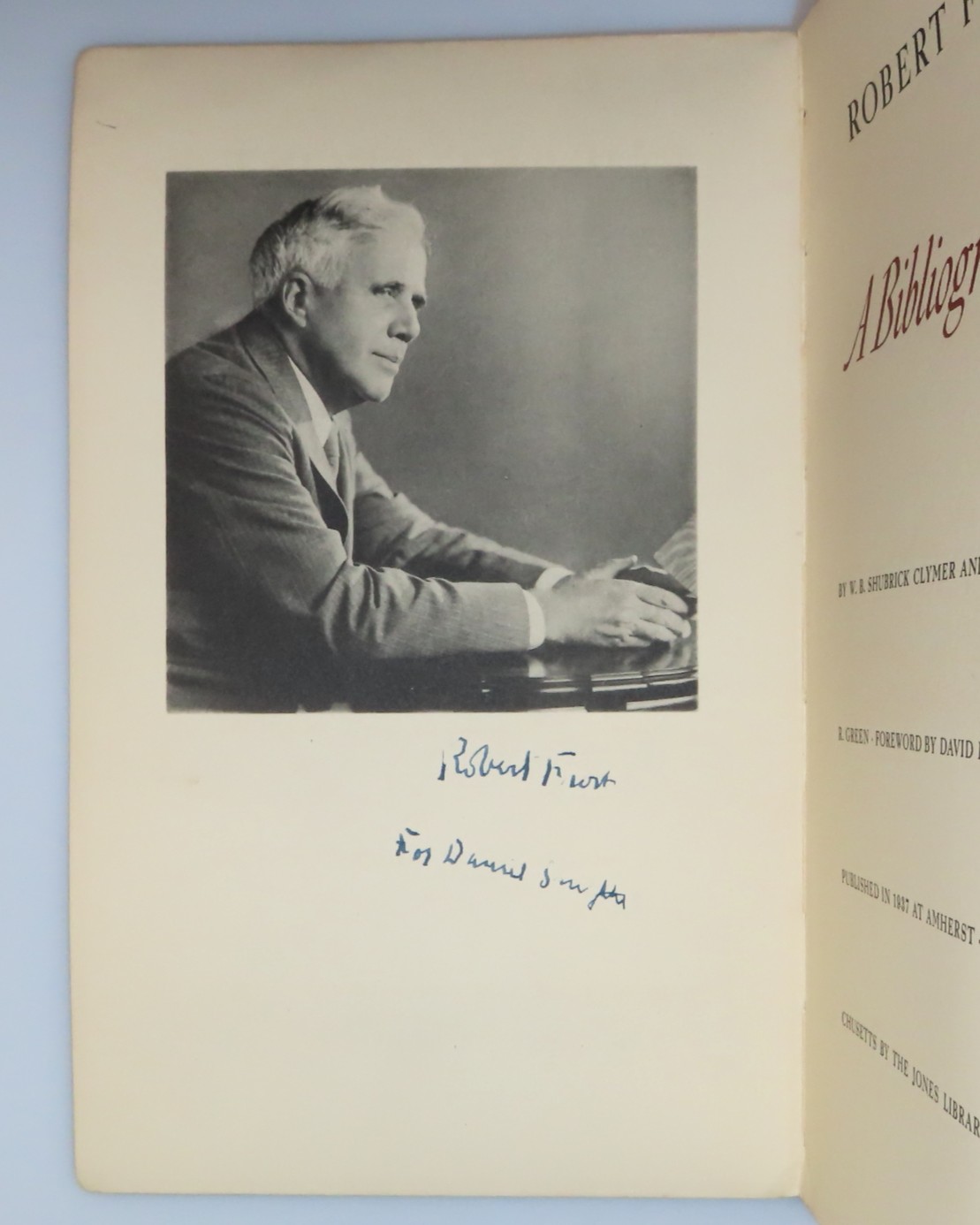 Robert Frost: A Bibliography, an advance review copy of the first ...