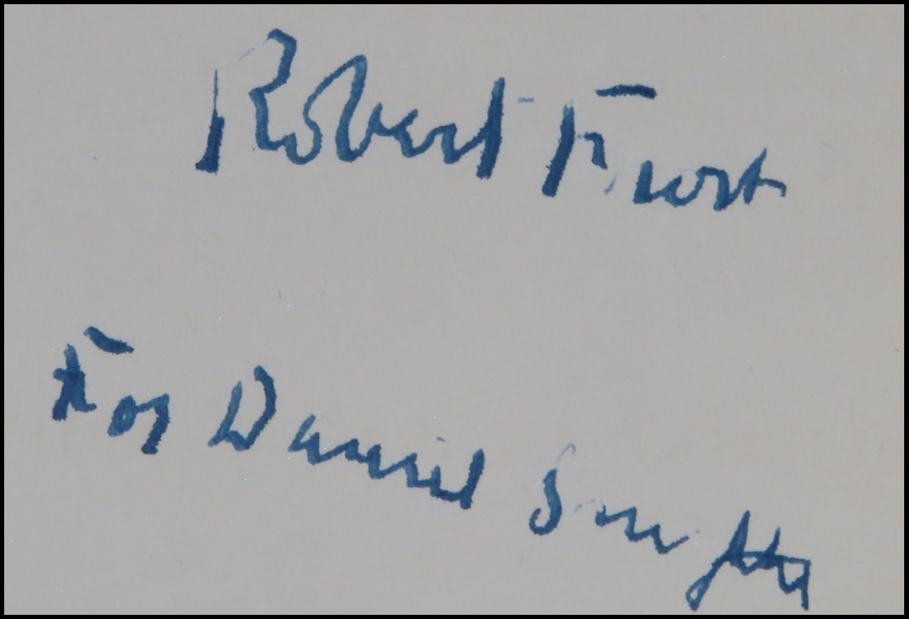 Robert Frost: A Bibliography, an advance review copy of the first ...
