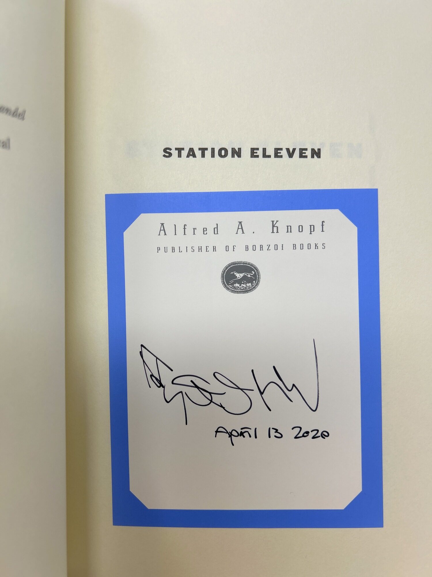 Station Eleven, Signed – AbeBooks