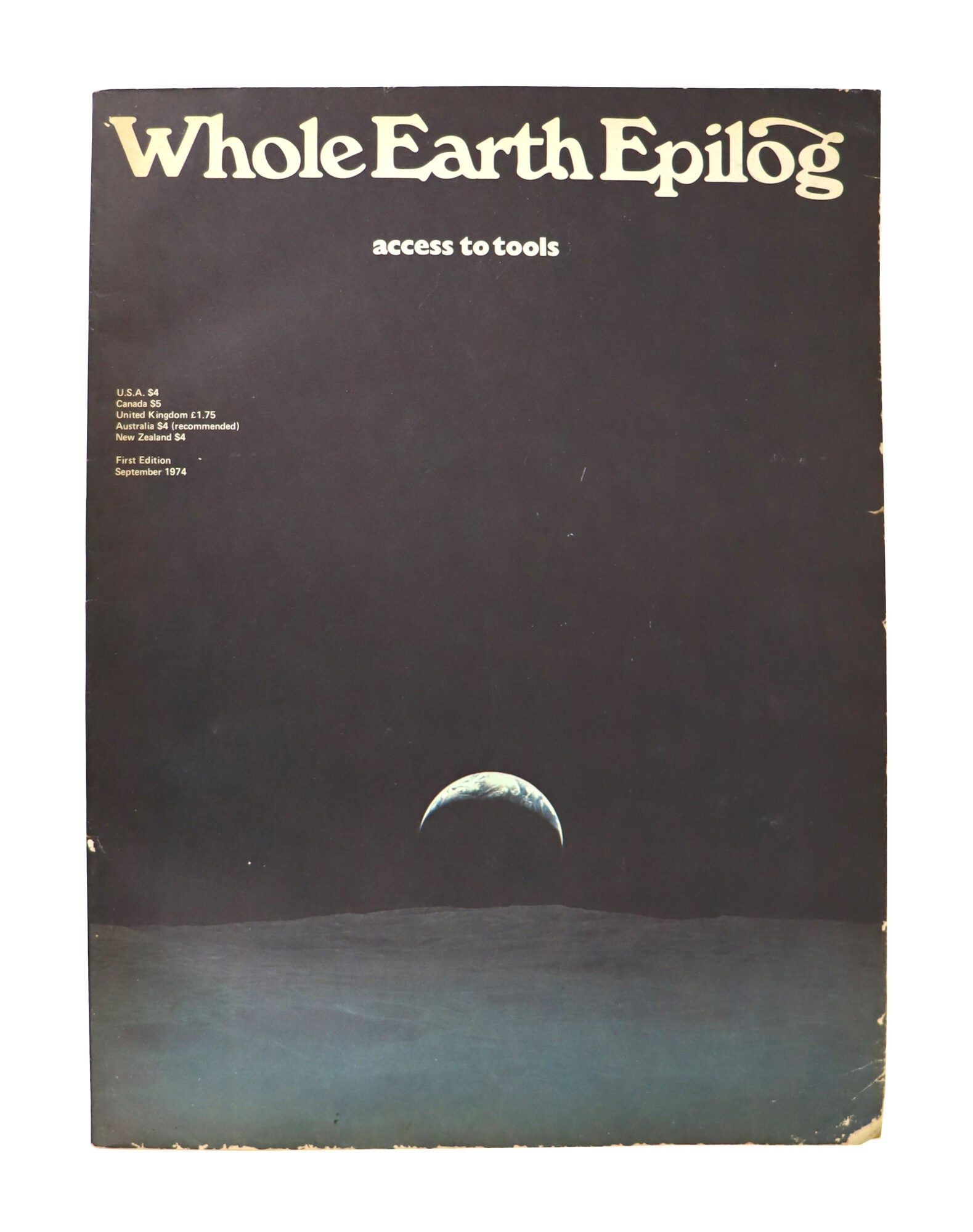 【希少】Whole Earth Epilog Whole Earth Catalog: Epilog [September 1974] by Portola Institute