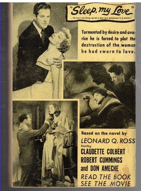 Sleep, My Love by Ross, Leonard Q [pseudonym of Leo Rosten]: Very Good ...