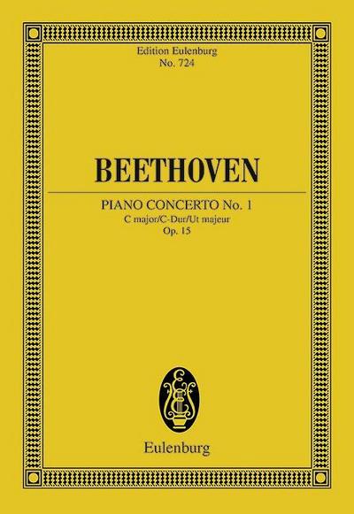 Konzert Nr. 1 C-Dur : op. 15. Klavier und Orchester. Studienpartitur. - Ludwig van Beethoven