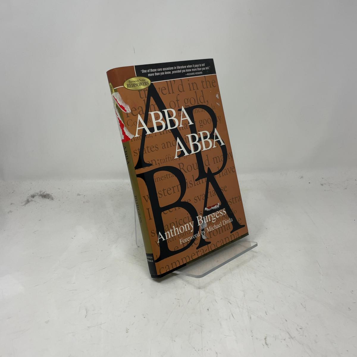 Abba Abba by Anthony Burgess: Like New Hardcover (2009) First Edition