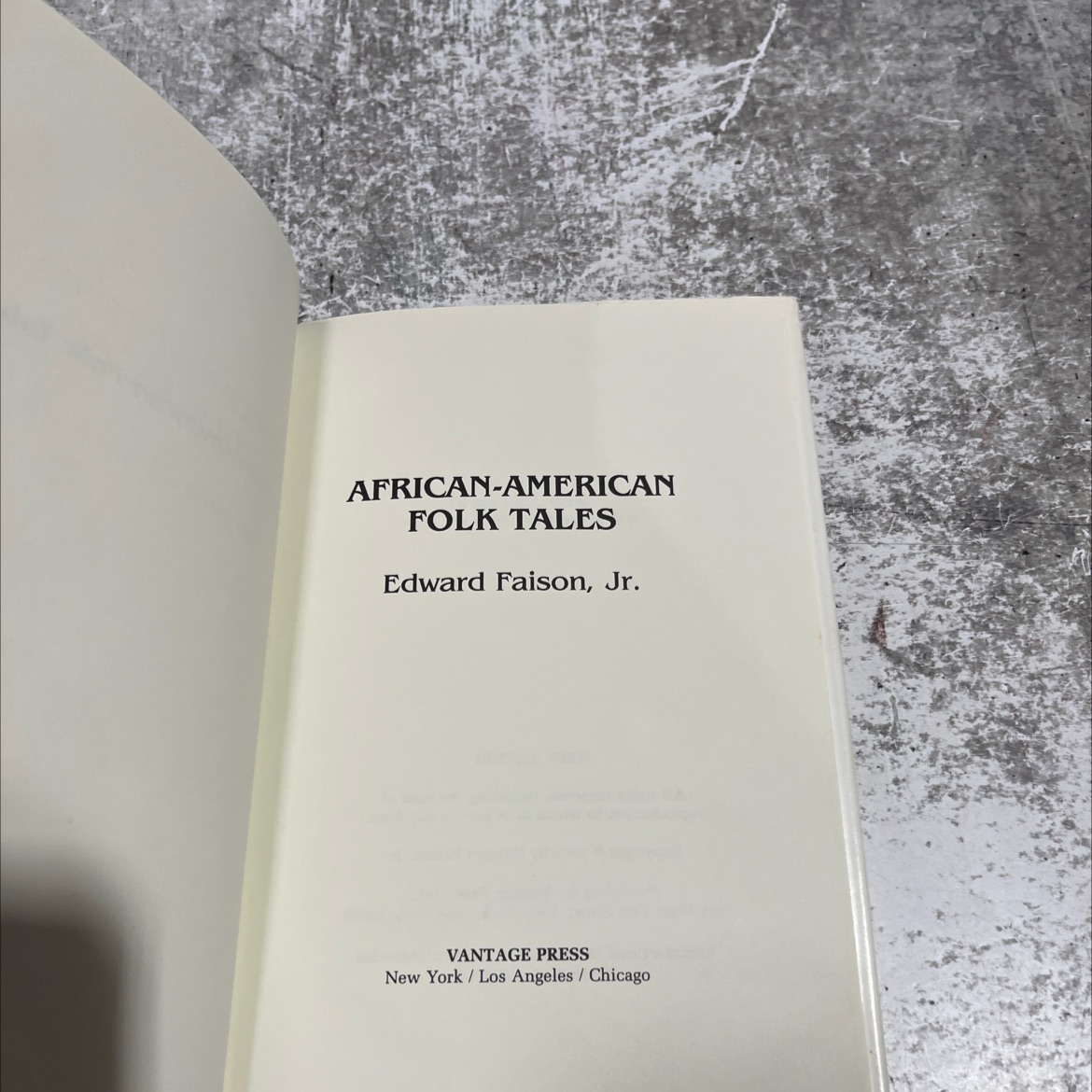 SIGNED african-american folk tales book, by Edward Faison, Jr., 1989 ...