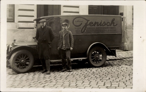 Foto Ansichtskarte / Postkarte Wien, Lieferwagen Anna Jenisch, Luxus ...