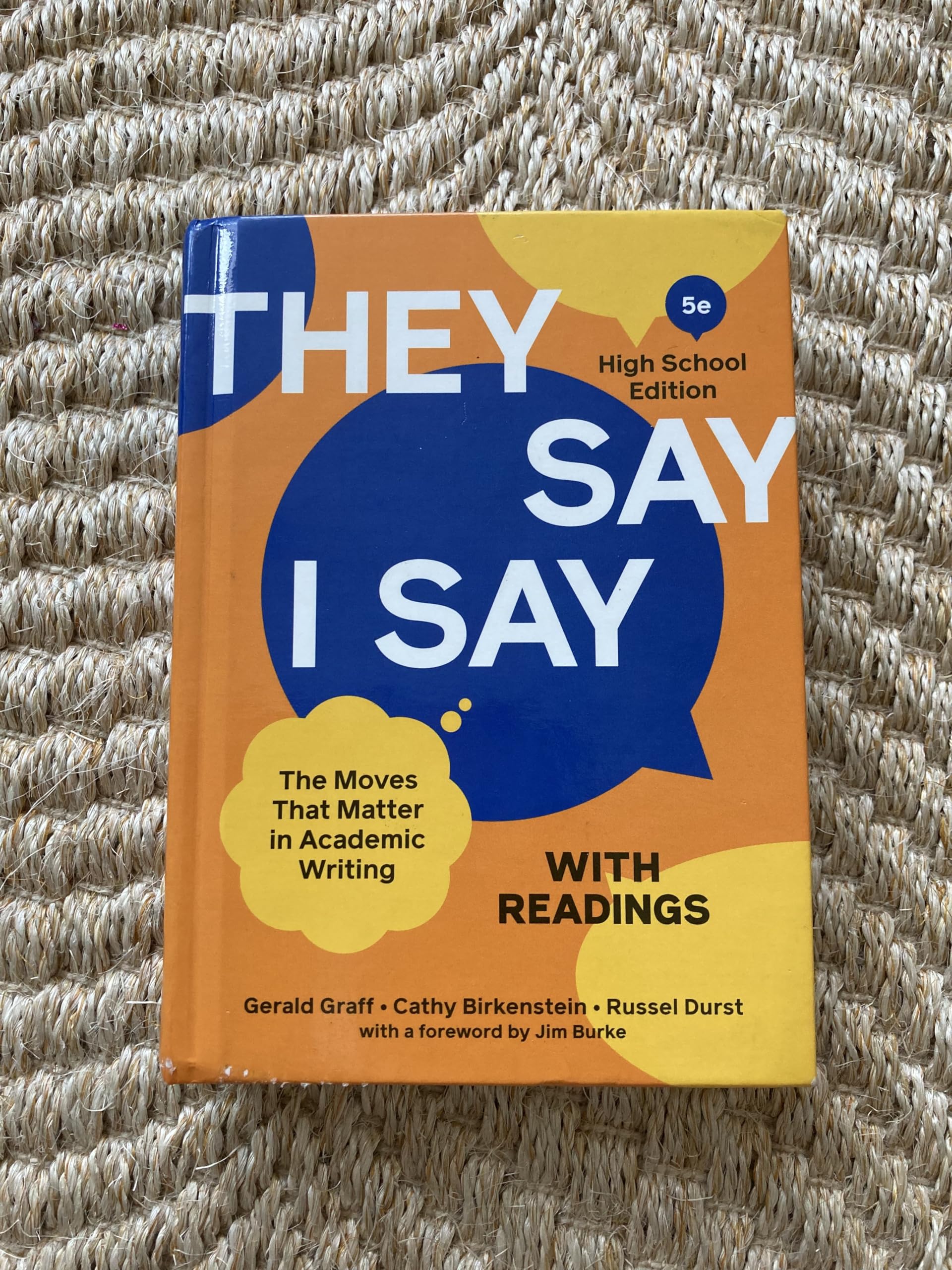 "They Say/I Say" textbook cover