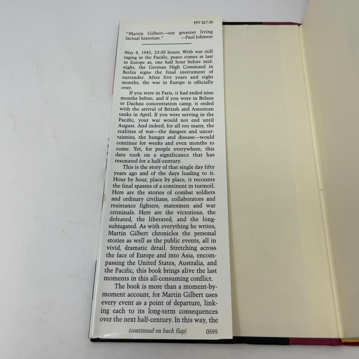 The Day the War Ended: May 8, 1945-Victory in Europe by Martin Gilbert ...