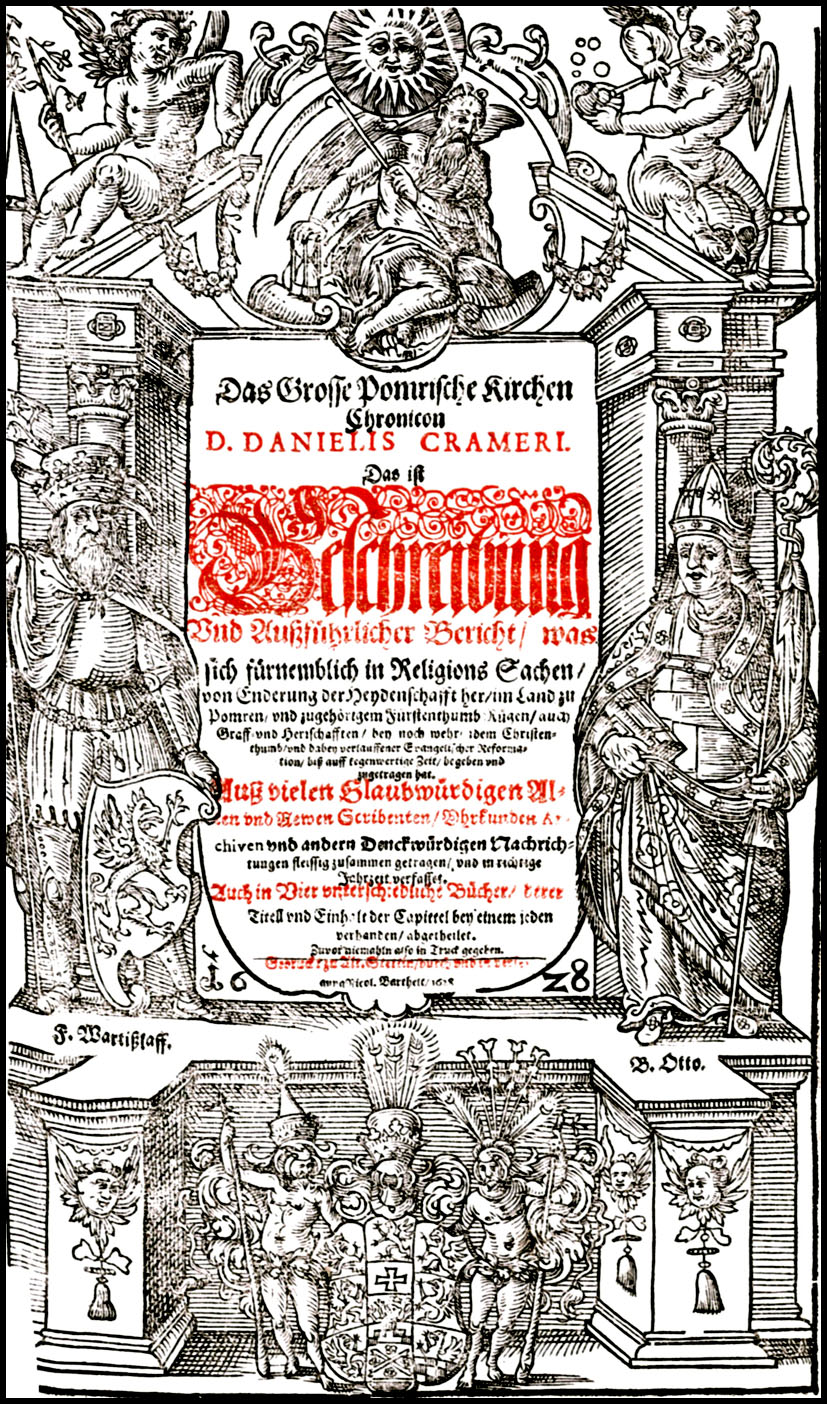 Das Große Pomrische Kirchen-Chronicon, - Cramer, Daniel