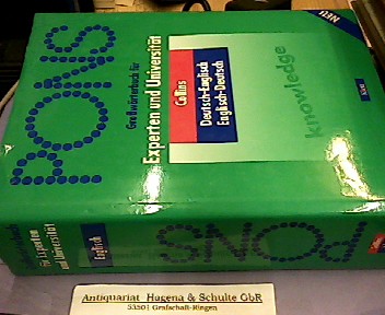 Pons - Collins Großwörterbuch für Experten und Universität. Deutsch-Englisch, Englisch-Deutsch. - Terrell, Peter und Schnorr, Veronika u.a.