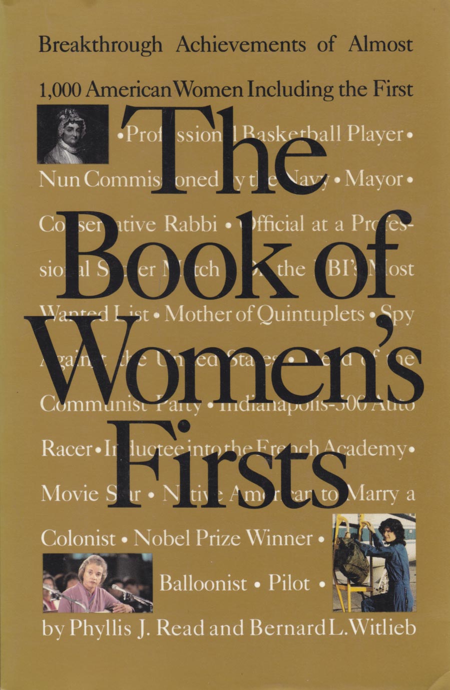 Book of Women's Firsts; Breakthrough Achievements of Almost 1,000 American Women - Witlieb, Bernard; Read, Phyllis J.
