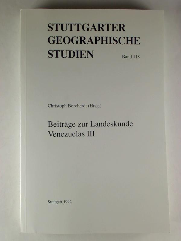 Beiträge zur Landeskunde Venezuelas III