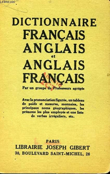 DICTIONNAIRE FRANCAIS-ANGLAIS ET ANGLAIS-FRANCAIS by COLLECTIF: bon ...
