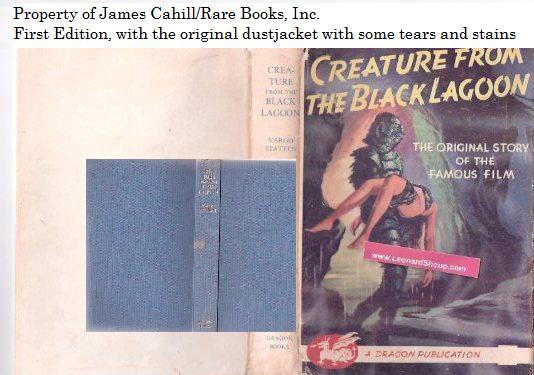 Creature From The Black Lagoon By Fearn John Russell Vargo Statten Fine Hardcover 1954 1st Edition Quintessential Rare Books Llc