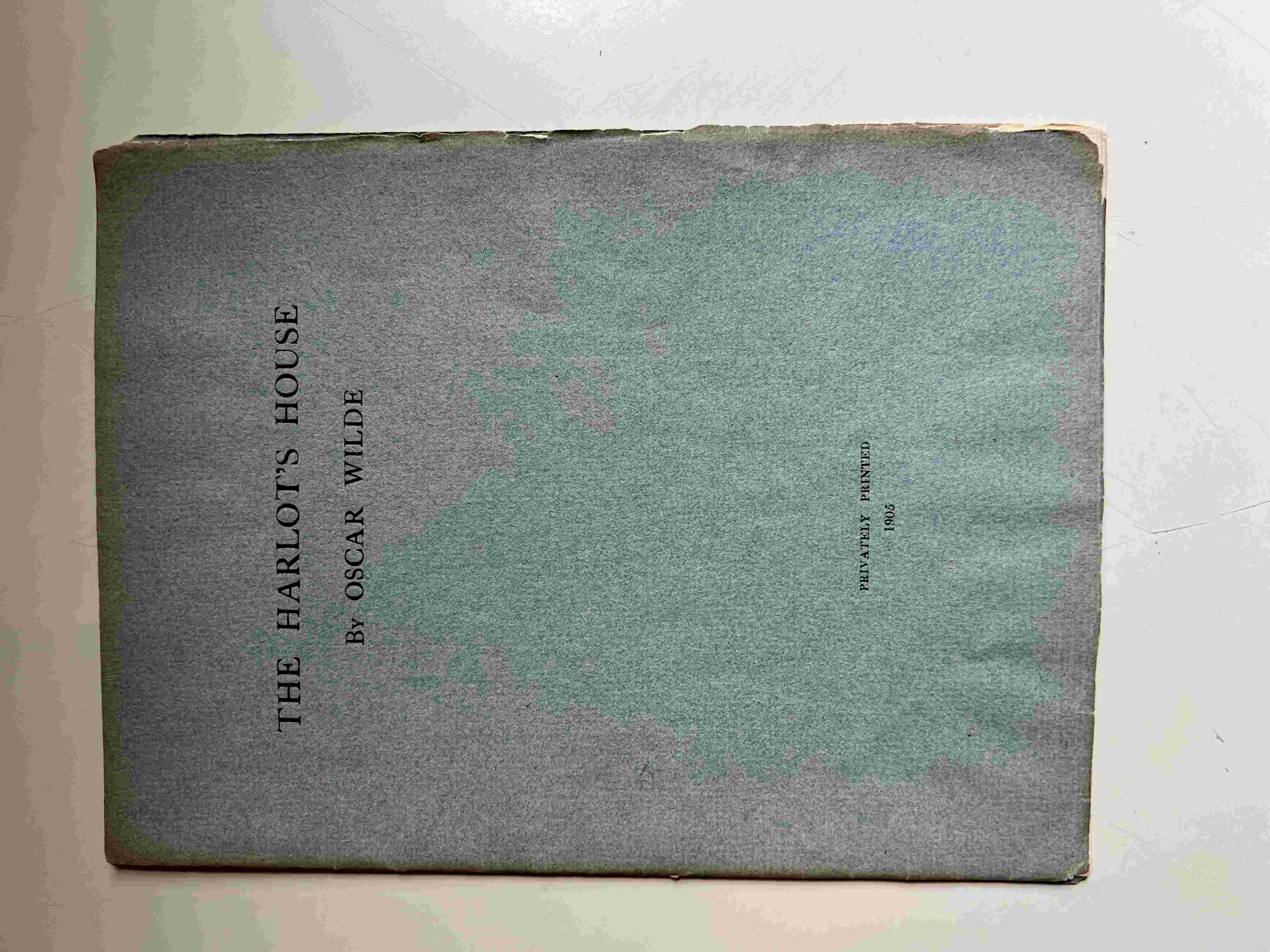 The Harlot's House by WILDE, Oscar VG+ Wraps (1905) Later Printing