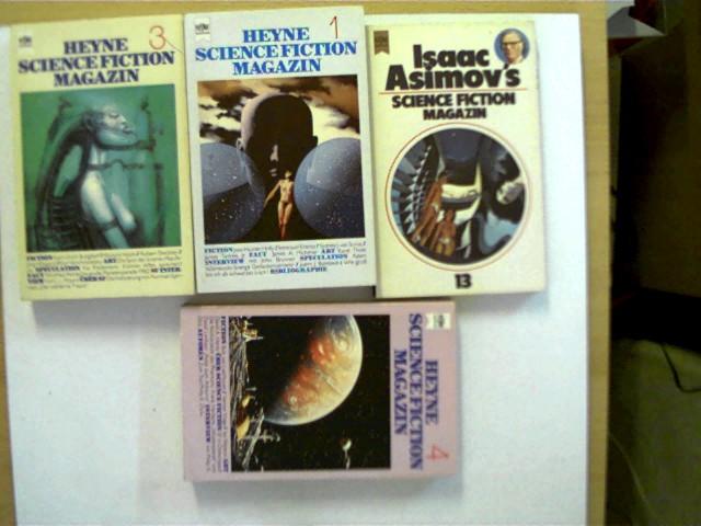 4x Science Fiction / Fantasy: 1. Science Fiction Magazin 13 + 2. Heyne Science Fiction Magazin 1 + 3. Heyne Science Fiction Magazin 4 + 4. Heyne Science Fiction Magazin 3 (Heyne SF 3888) .; - Asimov, Isaac