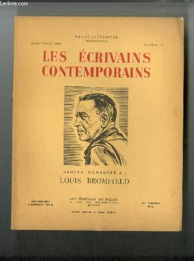 Les écrivains contemporains n° 19 - Louis Bromfield par Ben Ray Redman ...