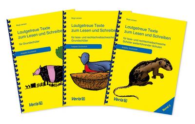 Lautgetreue Texte / Paket Lautgetreue Text 1-3. Druckschrift - Birgit Jansen