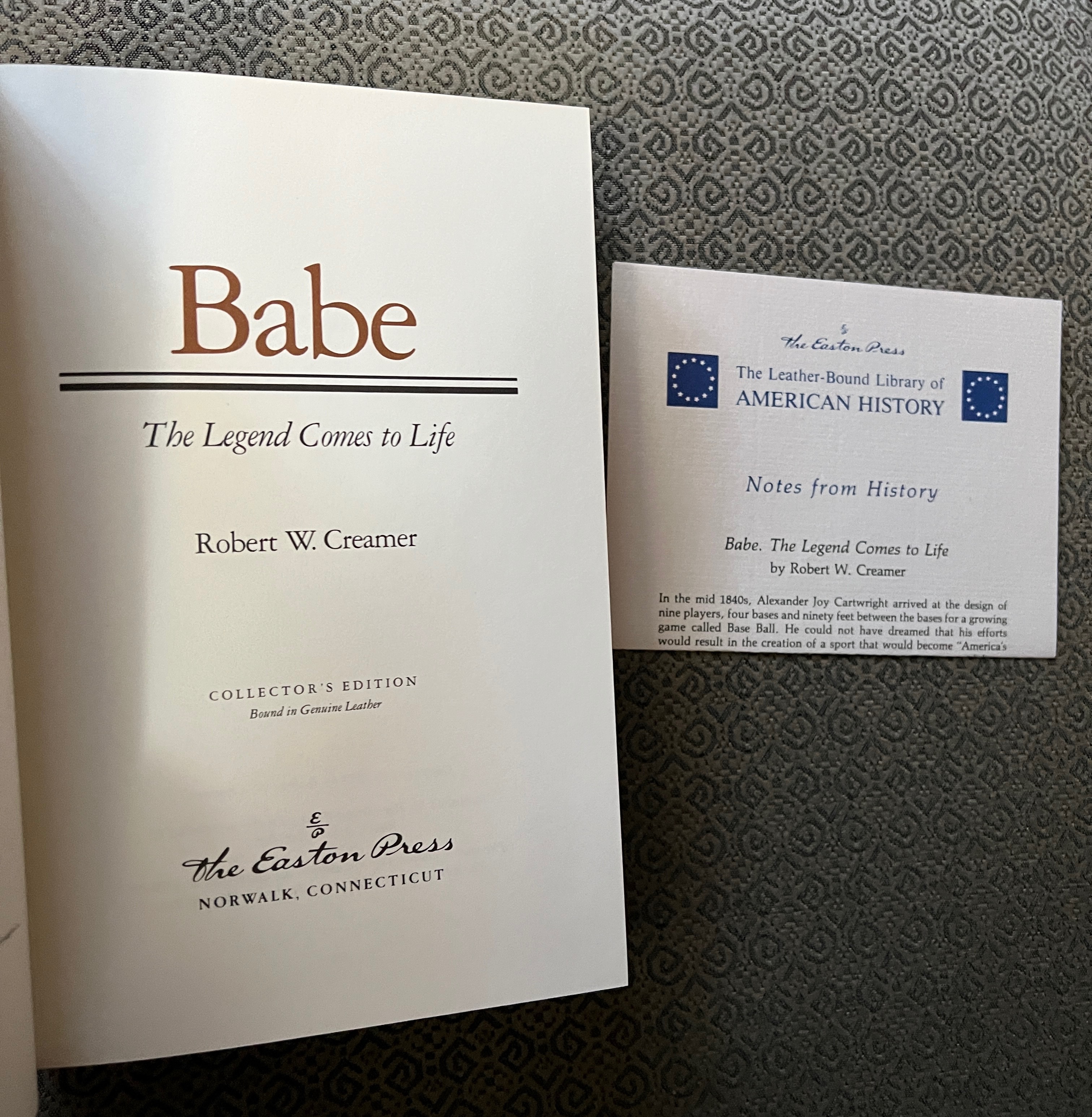 Babe: The Legend Comes to Life by Creamer, Robert