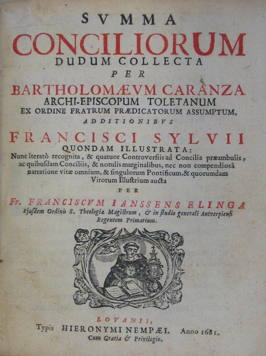 Summa conciliorum dudum collecta. Additionibus Francisci Sylvii quondam