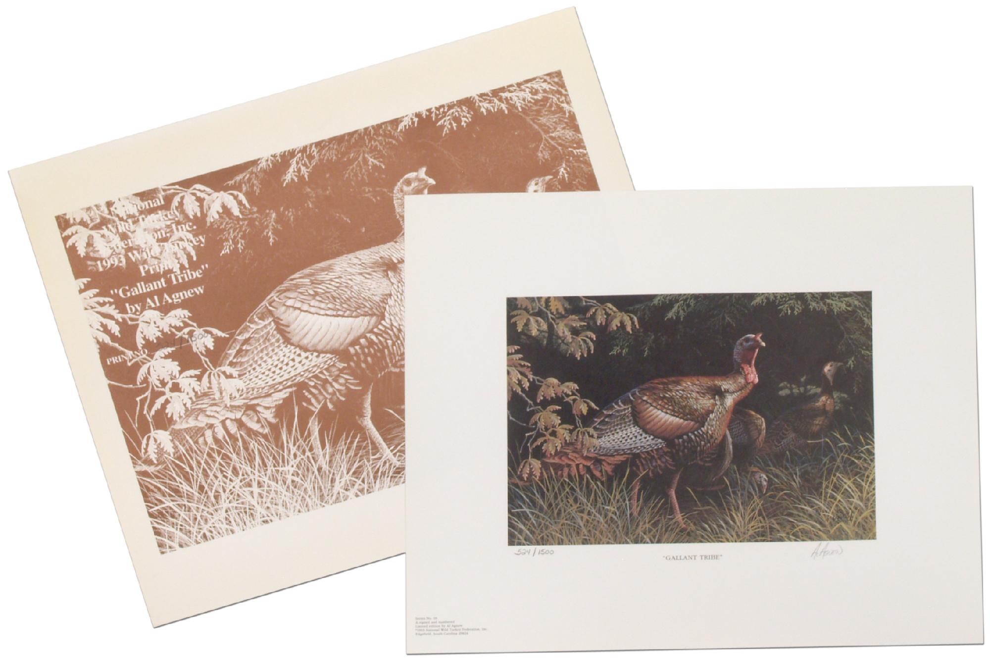 Gallant Tribe 1993 Wild Turkey Print By Agnew Al Fine Softcover