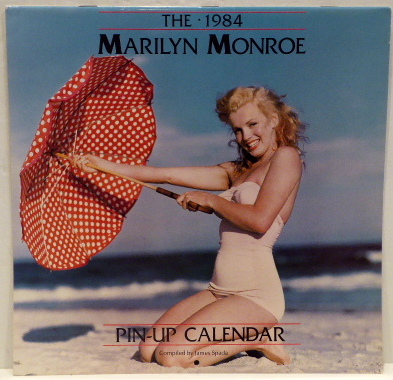 THE MARILYN MONROE PIN-UP CALENDAR by Spada, James; Marilyn Monroe: As New  (1984) Signed | RON RAMSWICK BOOKS, IOBA