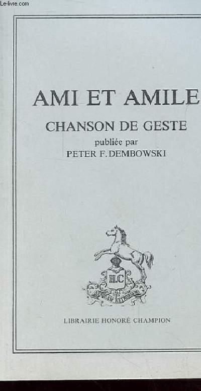 AMI ET AMILE - Chanson de geste - PETER F. DEMBOWSKI