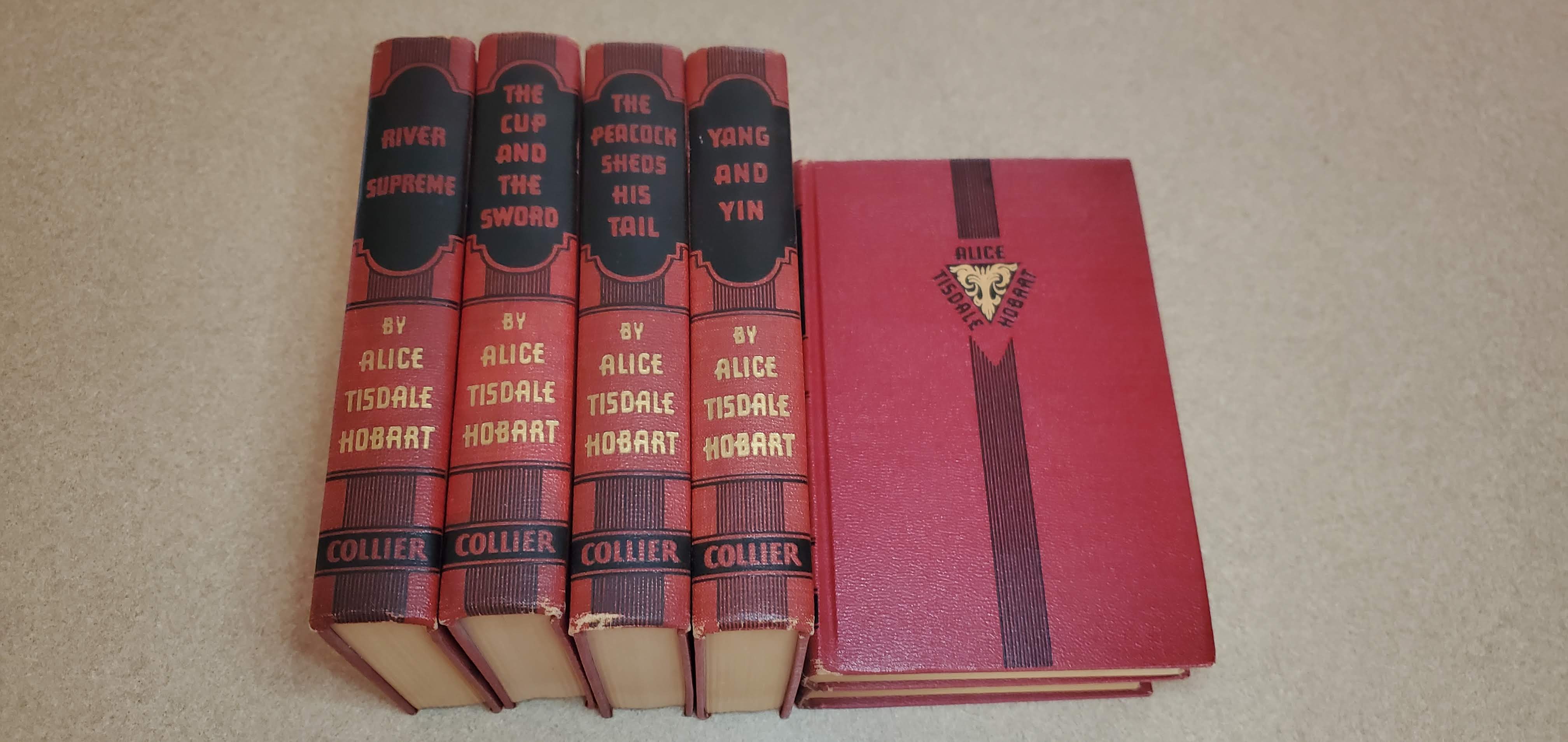 Set of 6 volumes River Supreme, The Peacock Sheds His Tail, Oil for