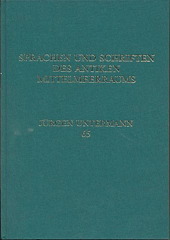 Sprachen und Schriften des antiken Mittelmeerraums Festschrift für ...