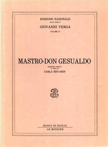 Mastro Don Gesualdo. - Verga,Giovanni.