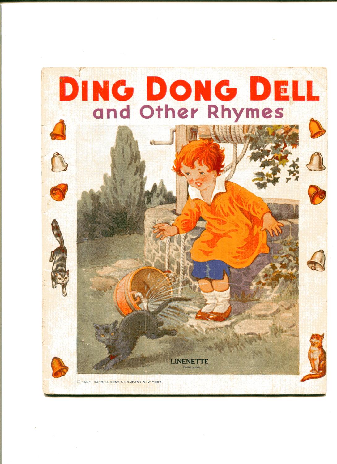 Ding Dong Bell Other Rhymes Linenette By Unknown Very Good Linenette 1940 Jeryl Metz Books
